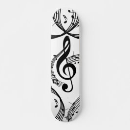 Klimat G Clef Music Mini Skateboard Bräda 18,5 Cm