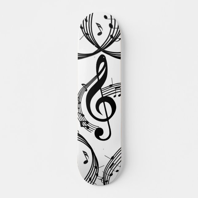 Klimat G Clef Music Mini Skateboard Bräda 18,5 Cm (Framsida)
