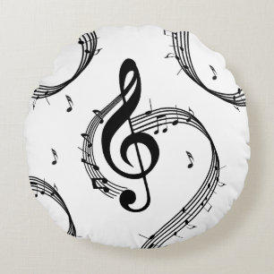Klimat G Clef Music Rund Kudde
