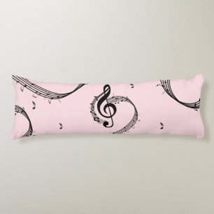 Klimataktisk G Clef Music Rosa Kroppskudde