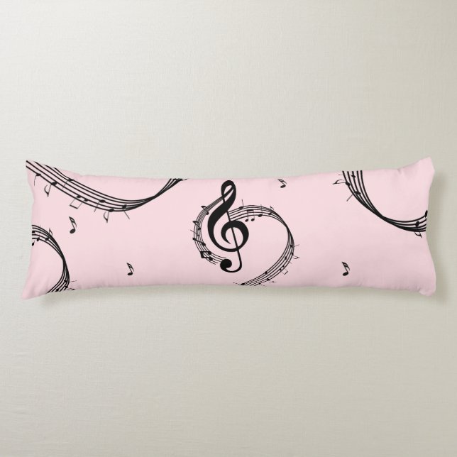 Klimataktisk G Clef Music Rosa Kroppskudde (Framsidan)