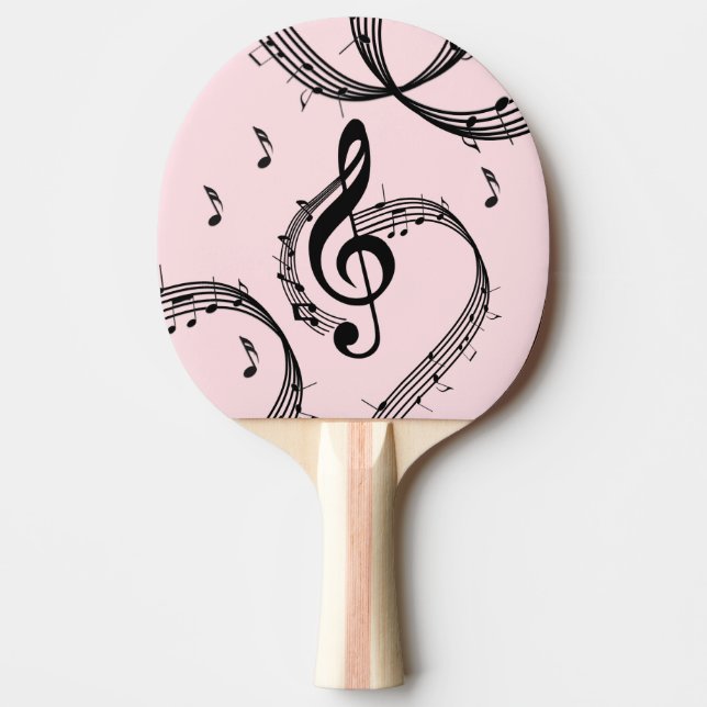 Klimataktisk G Clef Music Rosa Pingisracket (Framsidan)