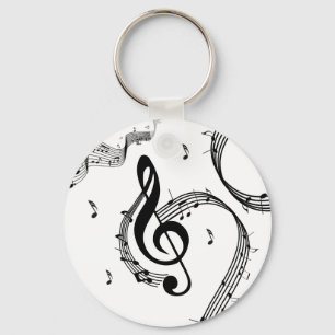 Klimataktisk G Clef Nyckelring
