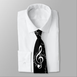 Klimataktisk G Clef White Music på Black Slips