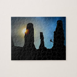 Klimatande av bergsklätter Idrott Bergning Pussel