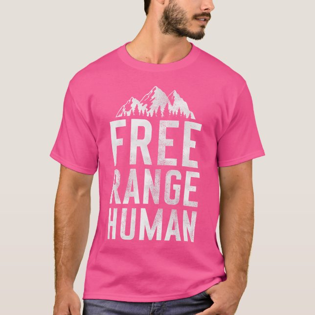 Klimatande av höjdcampingberg t shirt (Framsida)