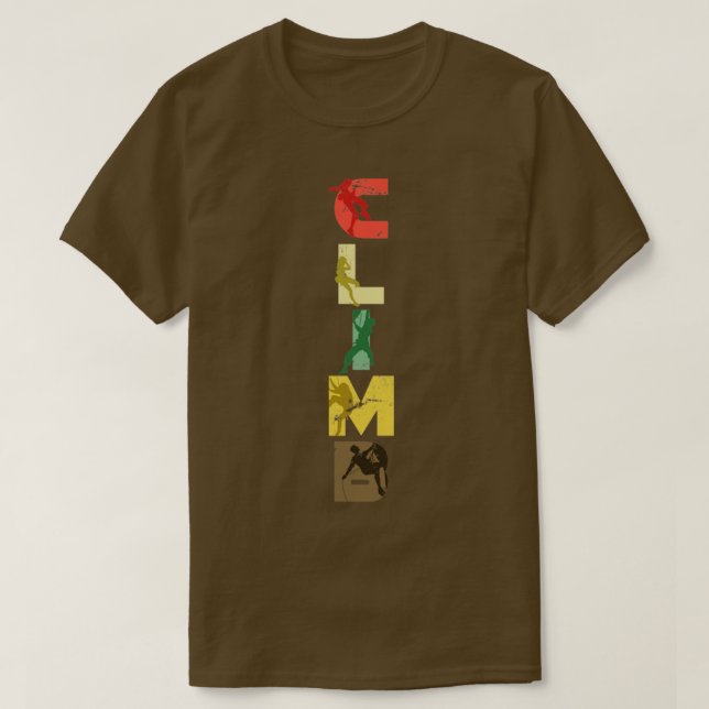Klimatande av klimatskutter utomhus t shirt (Design framsida)