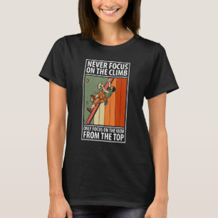 Klimatande klimat i bergsklättrare Sten T Shirt