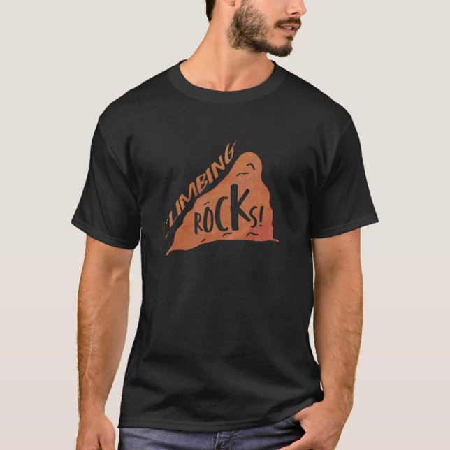 Klimatande Sten Klimatande Boulding Sten Kliber Mo T Shirt (Framsida)