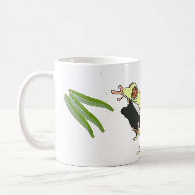 Klimatande Träd Frog Kaffemugg (Vänster)