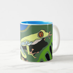 Klimatande Träd Frog Två-Tonad Mugg