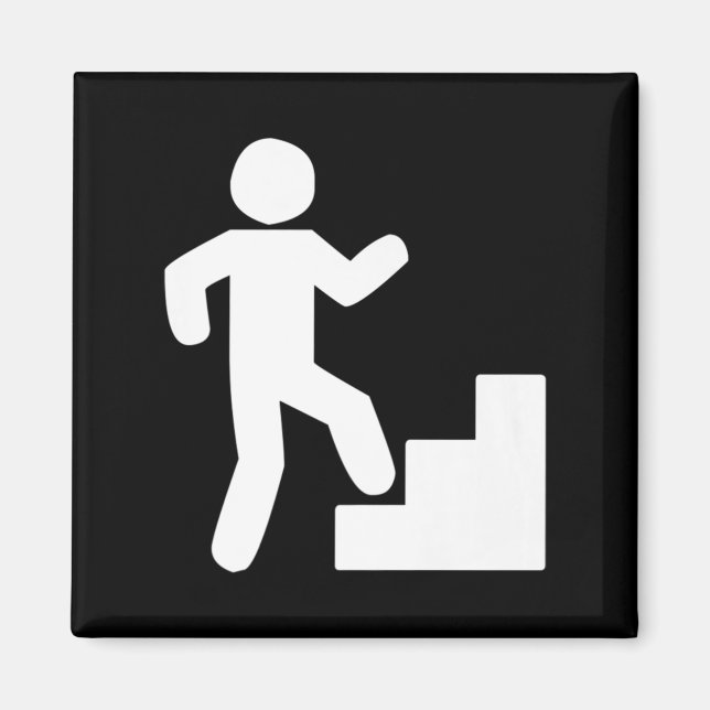 Klimatande Trappor-utskrift Magnet (Framsidan)