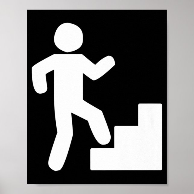 Klimatande Trappor-utskrift Poster (Framsidan)