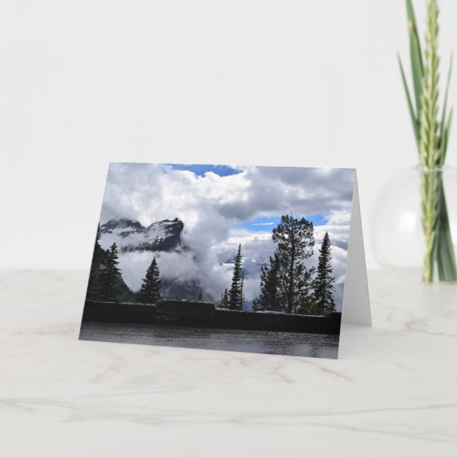 Klimatanteckningskort för natur tack kort (Framsida)