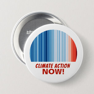 Klimatåtgärder nu! Global Warming Rand Large Knapp