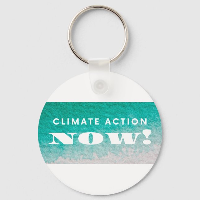 Klimatåtgärder Nu Miljöaktivism Nyckelring (Framsida)