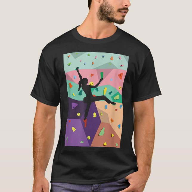 Klimatåtgärder vid Sten inomhus mot vägg Sports A T Shirt (Framsida)