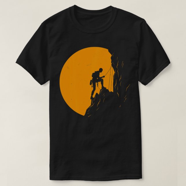 Klimatberget Boulding Sten vid klimatklimatet Ad T Shirt (Design framsida)