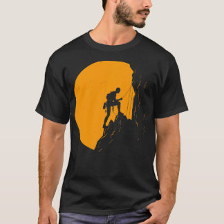 Klimatberget Boulding Sten vid klimatklimatet Ad T Shirt