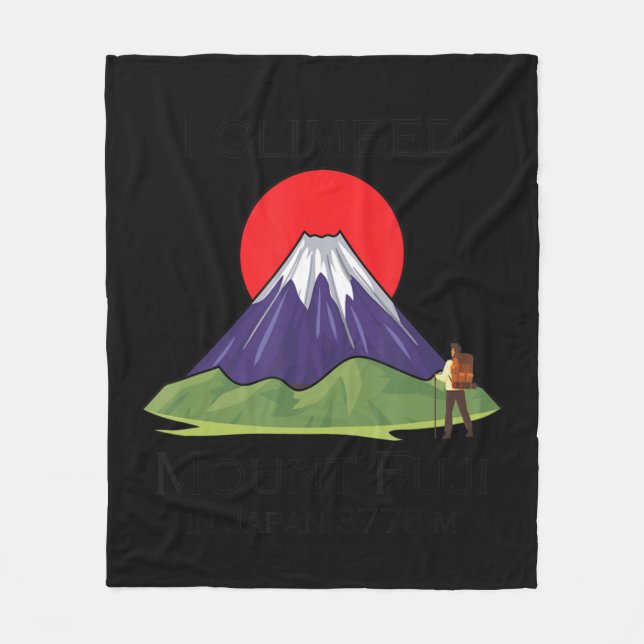 Klimatberget Fuji Fleecefilt (Framsidan)