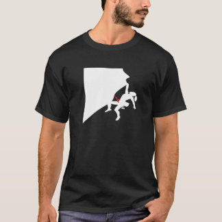 Klimatbergsflicka White Silhouette T Shirt