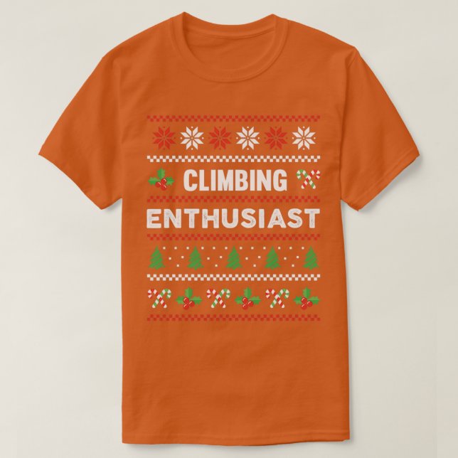 Klimatentusiast - jättebra julsötningsgåva t shirt (Design framsida)