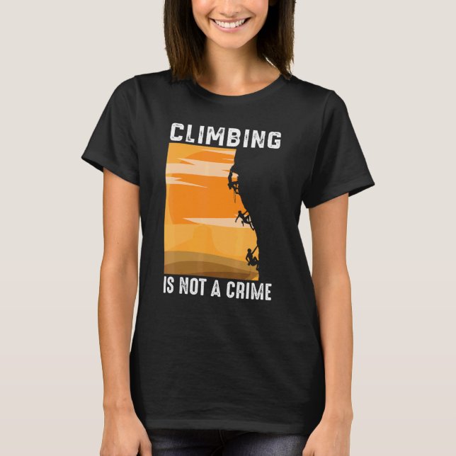 Klimatet är inte ett kriminellt berg t shirt (Framsida)