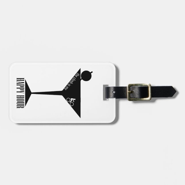 Klimatet är min Lycklig-timme Bagagebricka (Horisontell Framsida)