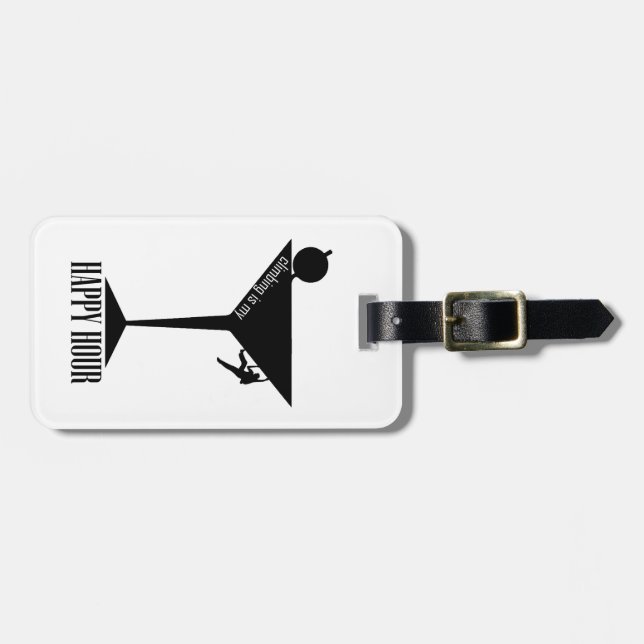 Klimatet är min Lycklig-timme Bagagebricka (Horisontell Framsida)