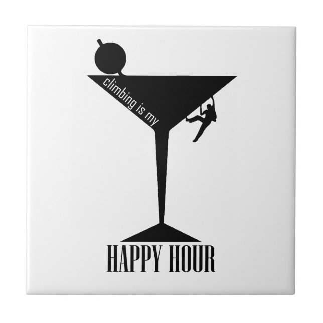 Klimatet är min Lycklig-timme Kakelplatta (Framsidan)