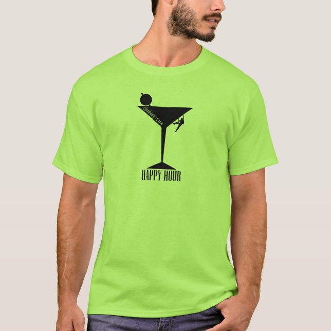 Klimatet är min Lycklig-timme Tee Shirt (Framsida)