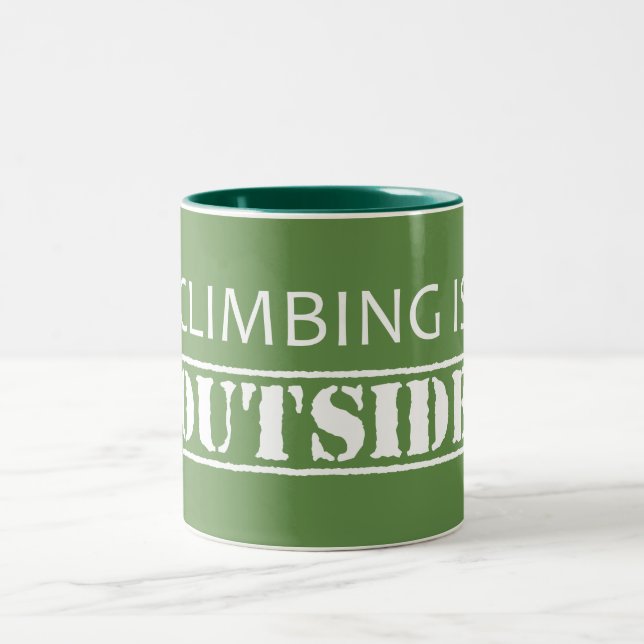 Klimatet är utanför Två-Tonad mugg (Center)