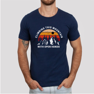 Klimatet av denna bergsfärgade faith Christian T Shirt
