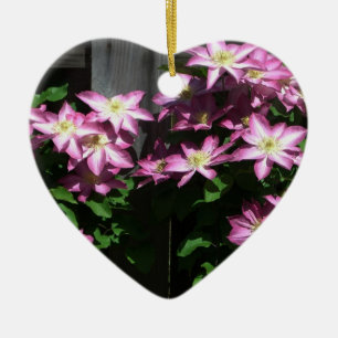 Klimatet Clematis Lila Vår blommor Julgransprydnad Keramik