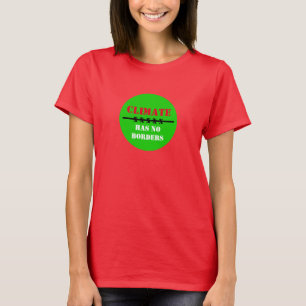 Klimatet har NO GRÄNS - Spara Planet/Act Now T Shirt