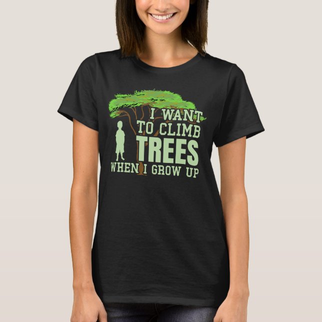Klimatet i den framtida arborismen i Träd vid träd T Shirt (Framsida)