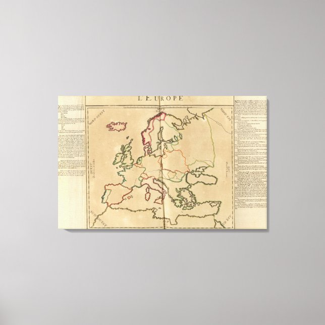 Klimatet i Europa Canvastryck (Framsida)