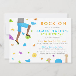 Klimatet i sten Födelsedagsfest inbjudan - Sten på