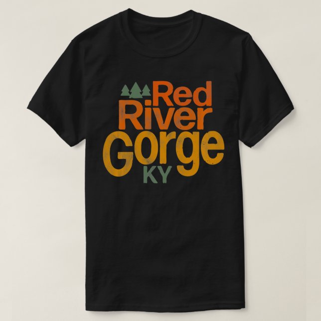 Klimatet i sten för Red River Gorge Klibers och Hi T Shirt (Design framsida)