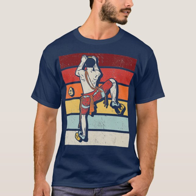 Klimatet i Sten vid klimatet i Retro Indoor Wall T Shirt (Framsida)