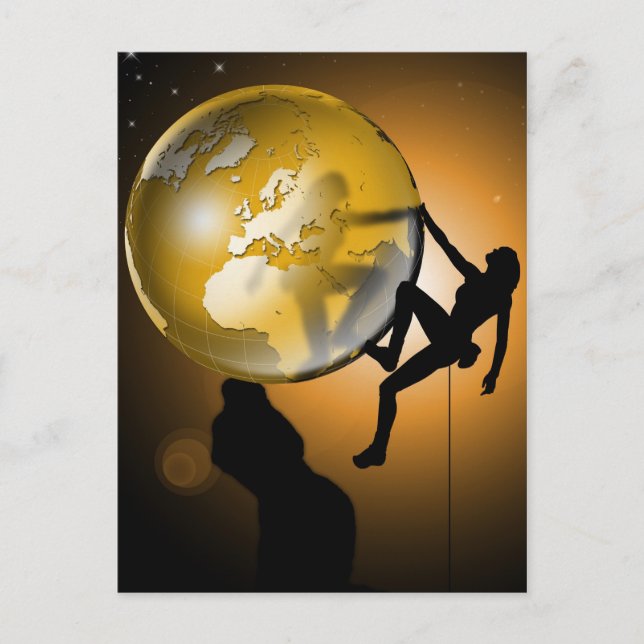 Klimatet i världen vykort (Framsida)