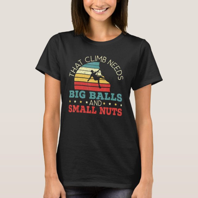 Klimatet kräver stort Bollar och litet Nöt Boulder T Shirt (Framsida)