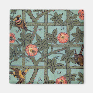 Klimatet Ro & Small Bird, William Morris Magnet