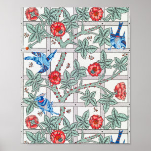 Klimatet Ro & Small Bird, William Morris Poster