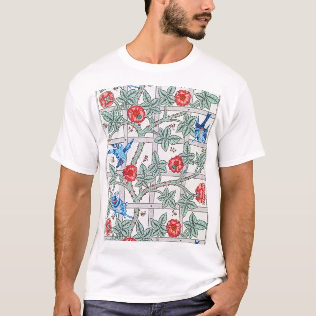 Klimatet Ro & Small Bird, William Morris T Shirt (Framsida)