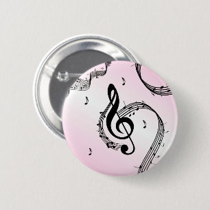 Klimatets Rosa G Clef Knapp