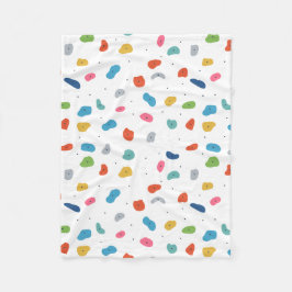 Klimatfärgade barn i sten fleecefilt