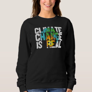 Klimatförändring Är Verklig Miljöaktivist Jordens  T Shirt