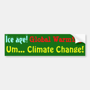 Klimatförändring! Bildekal