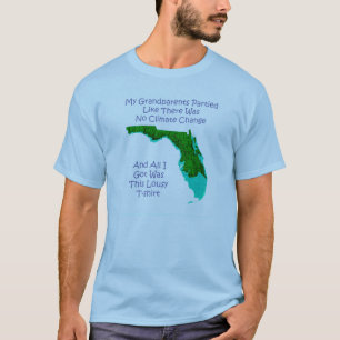 Klimatförändring - blått tee shirt